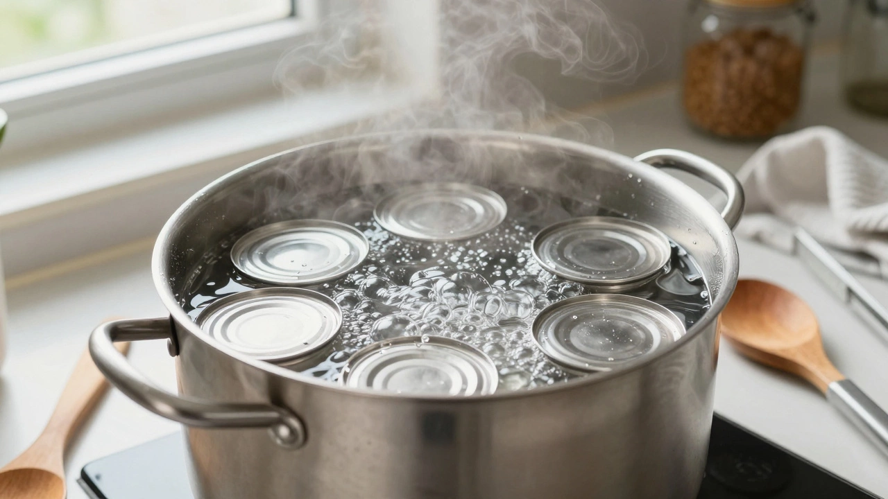 Сколько минут стерилизовать металлические крышки для консервации овощей