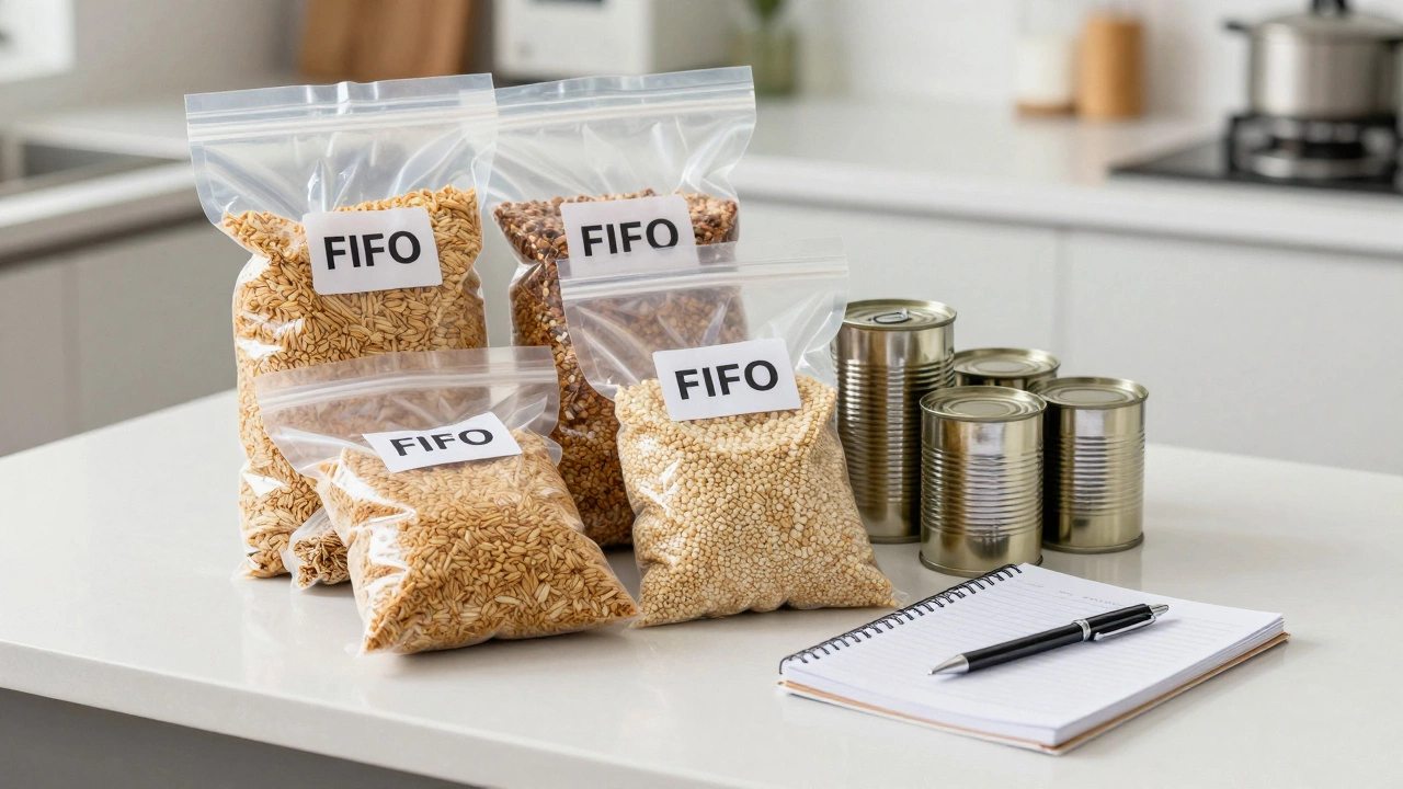 Система ротации запасов FIFO с вакуумной упаковкой и журналом